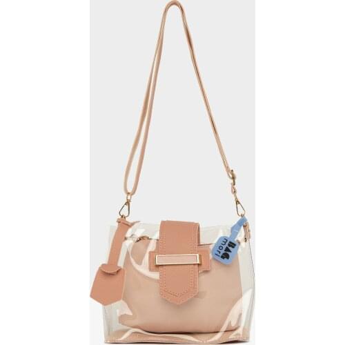 Womens Belt Detailed Mini Transparent Bag Fashion Summer Street Party Chic Style Fashion