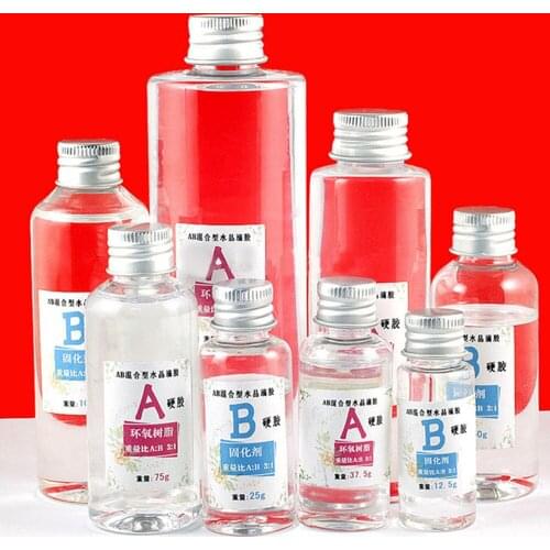1set 100g Epoxy Resin & Curing Agent Kit Fiber Reinforced Polymer Resin Composite Material Transparent Glue Epoxy Resin Kit