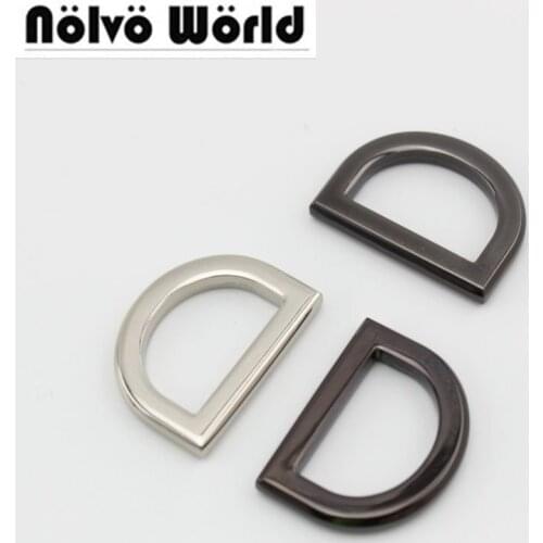 10pcs 50pcs 25mm Ziny alloy gold metal Thickness d ring diy bags strap hardware online wholesale shop cheap