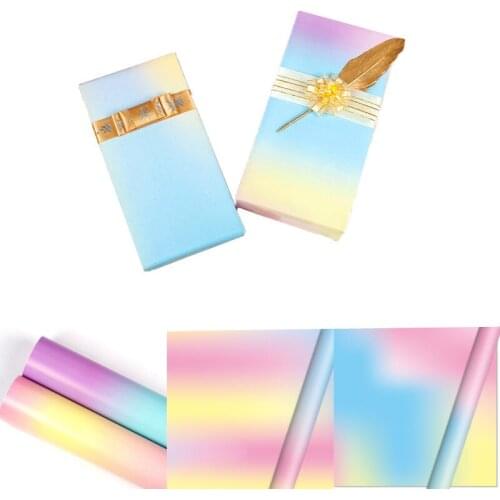 10pcs Colorful Gift Wrapping Paper Gift Box Decor Wedding Decor Birthday Handmade Craft Paper DIY Scrapbooking Decorative Paper