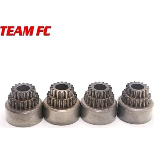 2pcs HSP 02023 Clutch Bell Double Gears for 1/10 HSP 94122/94166 Nitro Powered On-road RC Drift Car RC Car Parts S56