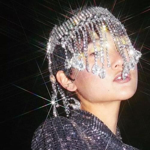 2020 New Bling Crystal Rhinestone Tassel Headband Wedding Jewelry Luxury Headband Chain Bridal Hat Accessories For Women