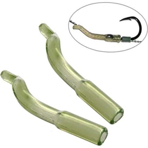 30pcs / lot Carp Fishing Hook Sleeve Hair Rig Line Aligner Sleeve Soft Anti Tangle Carp Fishing Accessories for Pesca