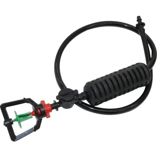 360 Degree Rotating Misting Nozzle Water Kits With Heavy Hammer Anti-drip Device 4/7mm Hose Garden Irrigation Sprinklers 2 Sets