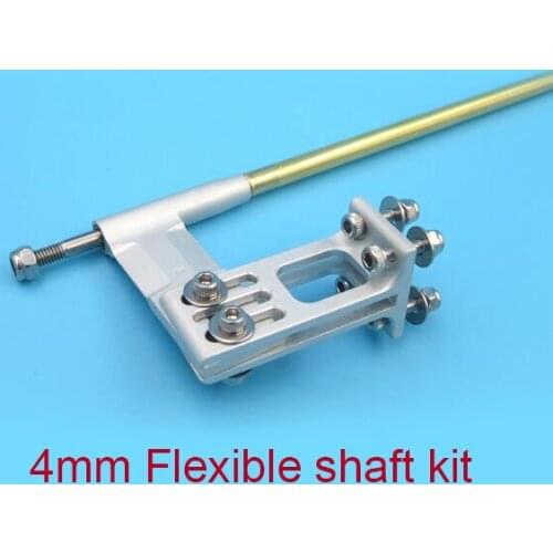 4mm Integrated Flexible Shaft Assembly Set With Bushing Shaft Support Mount Kit For RC Brushless Electric Boat Model