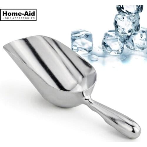 Ice Scoop Aluminum Alloy Shovel for Ice Grain Coffee Beans Scoops Bar Ice Scraper Kitchen Accessories