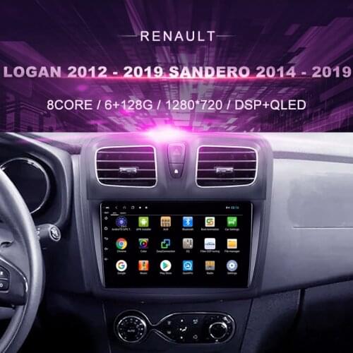 Car DVD GPS For Renault Logan ( 2012-2019) Sandero ( 2014-2019）Car Radio Multimedia Video Player Navigation GPS Android 10.0
