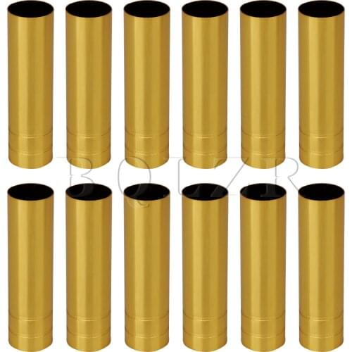 BQLZR 12 Pieces 10cm Height Golden Chandelier Socket Covers Candelabra Base