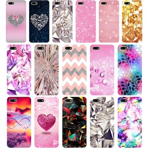 26AA Crystal Diamond design Soft Silicone Tpu Cover phone Case for Huawei Honor 7A PRO 5.45 5.7 7C 7X Y5 2018