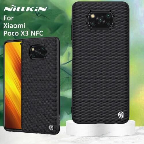 Nillkin for Xiaomi Poco X3 NFC Pro case back cover Textured protective Nilkin nylon fiber TPU PC cases