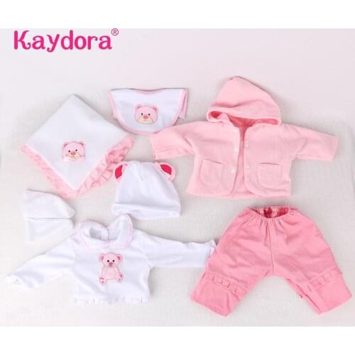 20 inch Reborn Baby Doll Clothes lol Warm Clothes Reborn Baby Kids Doll Accessories Play Toys DIY Fashion Collection KAYDORA