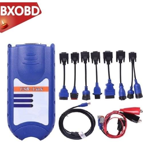 USB Link Bluetooth Diesel Truck Diagnostic Tool Truck Fault Diagnostics Detector for 2 USB Link Truck Diagnostic Scanner