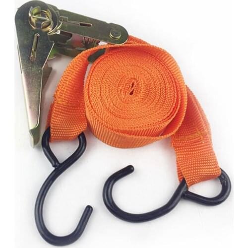 Lashing Car Cargo Ratchet Strap Tie Down Belt Equipment Truck Tension Rope Motorcycle Bike Transport Strong Luggage Tow Bag