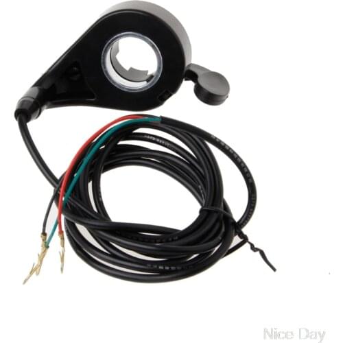 24v 36v 48v E-bike Throttle Motorcycle 7/8 Handlebar Black Thumb Throttle Electric Bike Scooter My20 20 Dropship