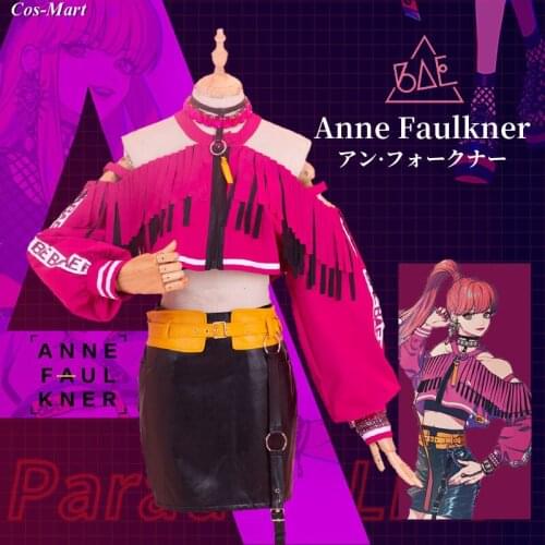 Hot Anime Paradox Live Anne Faulkner Cosplay Costume Fashion Uniform Daily Wear Female Activity Party Role Play Clothing XS-XL
