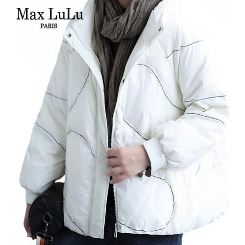 Женские белые куртки Max LuLu China At AliExpress