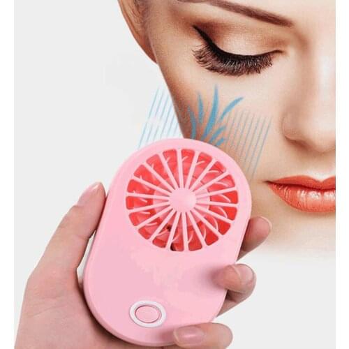Mini USB Rechargable Handheld Dryer Fan 3 Speed Dedicated Personal Makeup Tools for Eyelash Women Kids Outdoor Home Use Desk