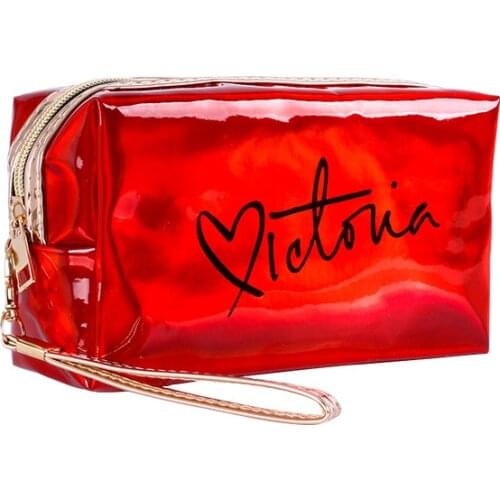 NEW TPU Laser Deisgn Letters Travel Bag Female Waterproof Jelly Bag PVC Cosmetic Bag for Female Makeup Bag Toiletry Bag