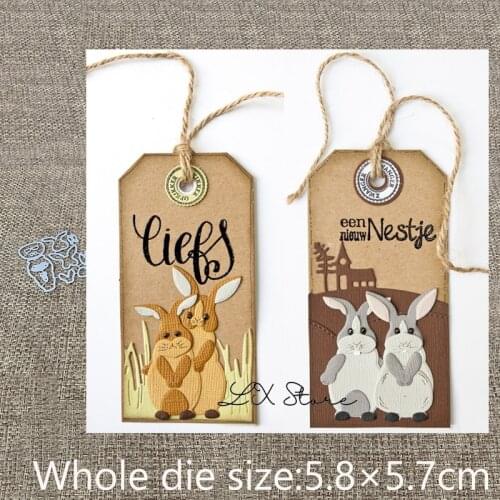 New Design Craft Metal die cuts Cutting Die lovely rabbit decoration scrapbooking Album Paper Card Craft Embossing die cuts