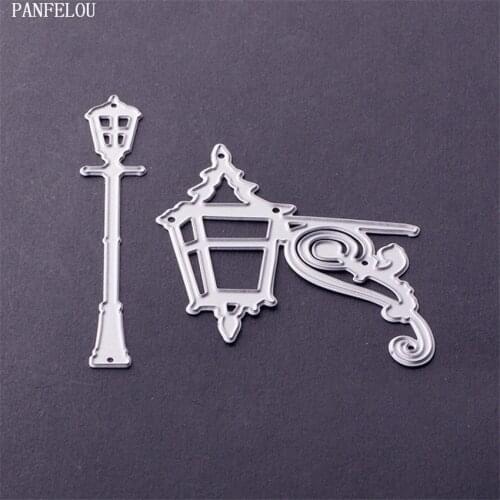 PANFELOU Easter Street lamp shape Scrapbooking card album paper die metal craft stencils punch cuts dies cutting