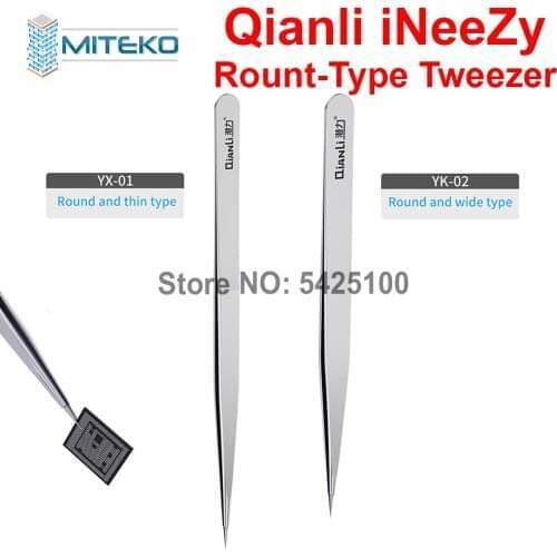 Qianli Ineezy Tweezers Hand Polished Non-Magnetic Stainless Steel Tweezer 0.1mm BGA Motherboard Micro Jump Repair Forceps