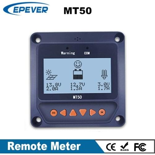 EPever EPsolar Remote Meter Display MT50 For MPPT Solar Charge Controller Tracer-AN Tracer-BN TRIRON XTRA ViewStar-AU BN Series