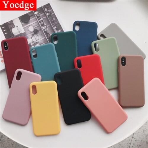 Candy Color Silicone Matte Phone Case For iPhone 11 Pro XR X XS Max 10 6 6S 8 7 Plus SE 2020 Simple Soft Cover For iPhone X Case