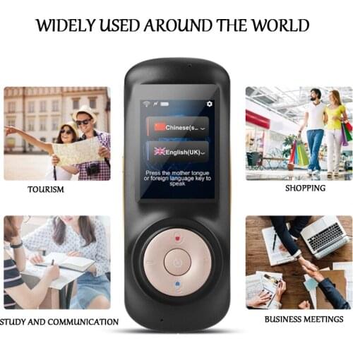 T2S Smart Voice Translator Real Time 82 Multi-Language Portable Touch Screen WIFI Instant Voice Speech Business Translator 2021