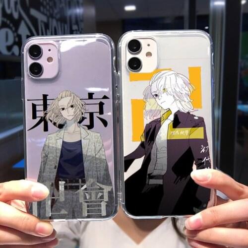 Tokio Revengers Mikey Phone Case For Iphone11 12 Pro Max SE 2020 6s 7 8 Plus X Xs Max Xr Clear Transparent Cover