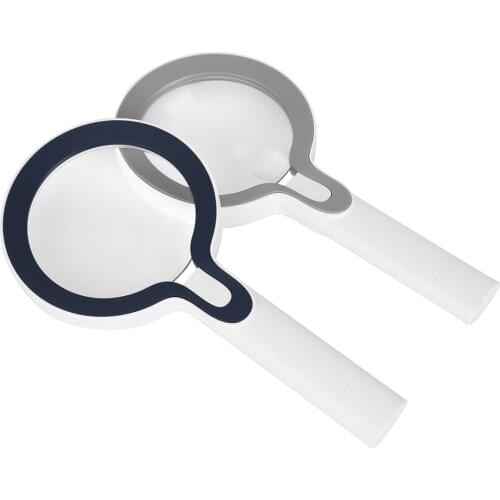 Double Lens Magnifier With LED Light 10X 5X Handheld Magnifier Magnifying Glass Lens Large Diameter 3 Brightness Levels Light