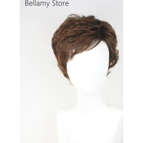 Masked Rider Hiden Aruto COS Fake Knight 01 Light Brown short hair custom wig Cosplay hairwear Wig+Wig Cap