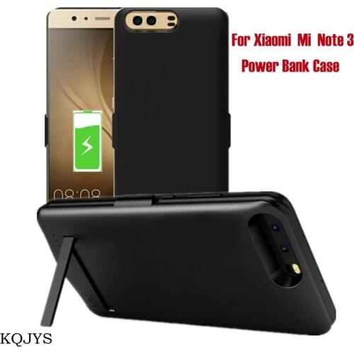 KQJYS 6500mAh Portable Power Bank Battery Charging Cover Case For Xiaomi Mi Note 3 Battery Case External Battery Charger Cases