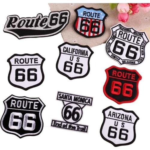 10pcs/lot Embroidery Patches Letters Number Black White Clothing Accessories Heat Transfer Badge Iron Biker Applique