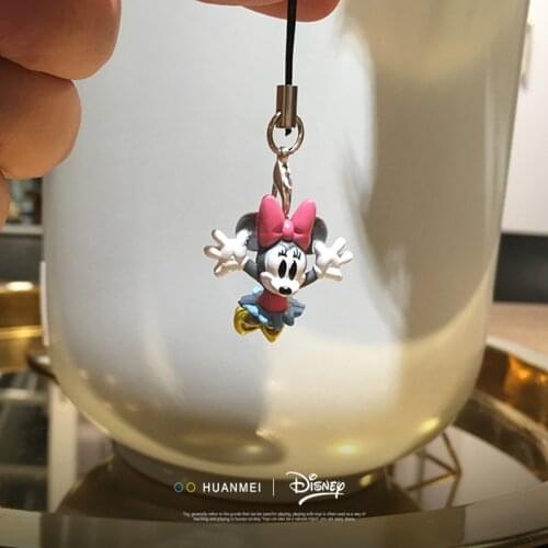 12PCS 2.5cm Foreign trade bulk small size super mini Disney Cute Minnnie mouse retro classic pendant model by hand