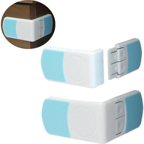 20pc/lot Fashion Super Sticky External Appearance Drawer Refrigerator Lock Rectangular Double Snap Baby Child Safety Locks