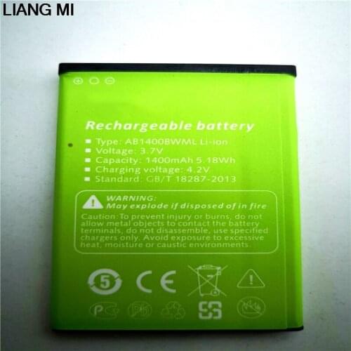 3.7V 1400mAh AB1400BWML cell phone battery For iNEW U1 mobile phone with phone stander