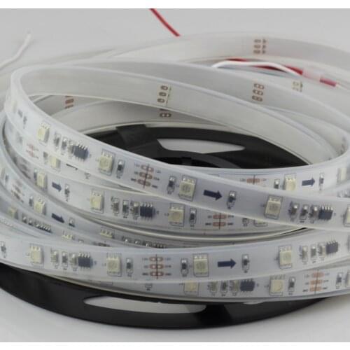 36W 12V 5M 30LED/M WS2811 Pixel LED Strip 10IC/M SMD5050 LED , IP66 Waterproof Free Shipping