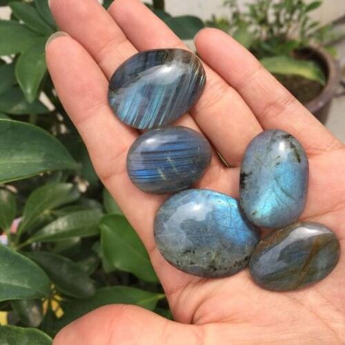 5pcs drop shipping Natural heavy flash labradorite Crystal gemstone healing labradorite crystal cabochon jewelry making
