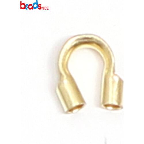 Beadsnice ID39852smt2 5pcs/lot Gold Filled Wire Guardians Beading Wire Protectors Jewelry Making Beading Supplies