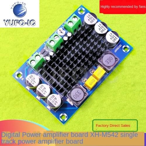 Free Ship 1PCS Xh-M542 Single Track Audio Amplifier Car Digital Amplifier Board Tpa3116d2 High Power Amplifier 100W