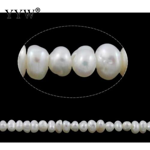 White 2-3mm Natural Pearl 14.3Inch Potato Cultured Freshwater Pearl Beads Natural Pearl Beads For Jewelry Making DIYNatural
