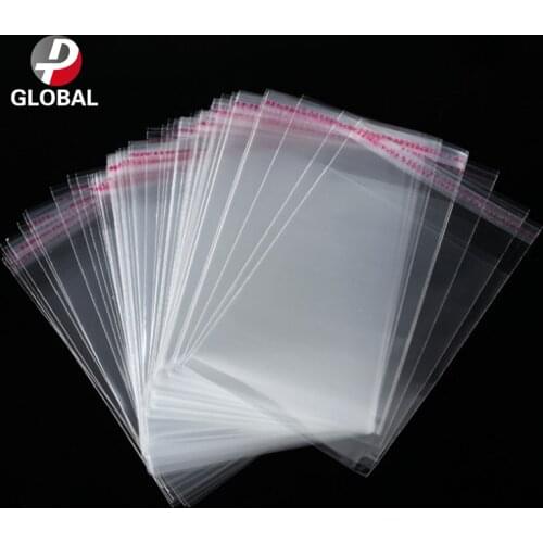 D&P Various Medium/big size cheap Clear Self Adhesive sealing Plastic Opp poly Cookie Packing pouches Resealable Packaging bags