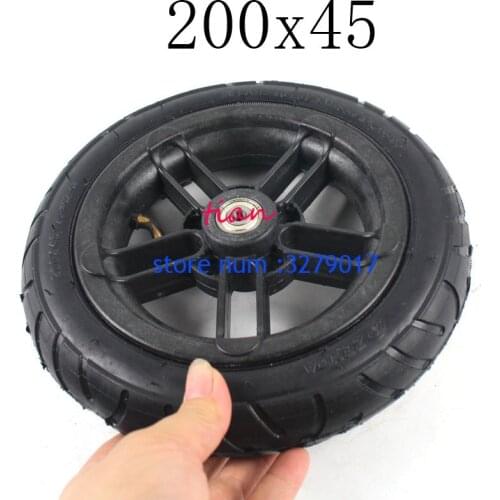 Hot Sale Good Quality 200x45Wheel and Hub Fit for M8 M10 Pneumatic Wheel 8" Scooter Wheelchair Air Wheel E-twow S2 Scooter
