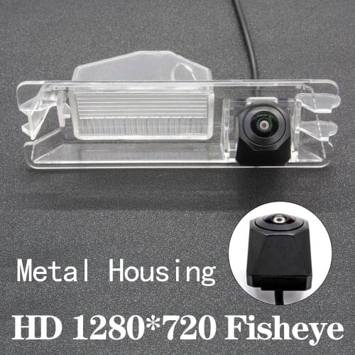 HD 1280*720 Fisheye Metal Housing Car Rear View Camera For Nissan March Nissan Micra K13 2010~2017