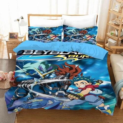 Beyblade Burst 3D Printed Bedding Set Duvet Cover KING Queen Full Twin Size for Kids Baby Adults Bedroom Decor