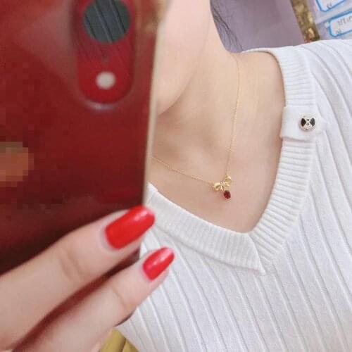 Ruby Pendant Natural And Real Ruby Necklace 925 sterling silver Fine jewelry Ruby Pendant