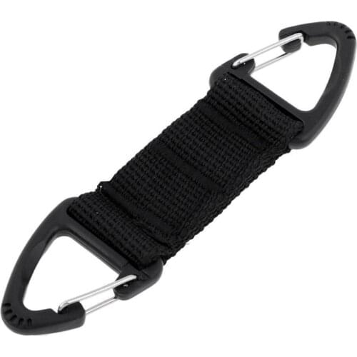 Multifunctional Carabiner Outdoor Tactical Nylon Webbing Buckle Backpack Double Buckle Hanging Triangle Point C7V3