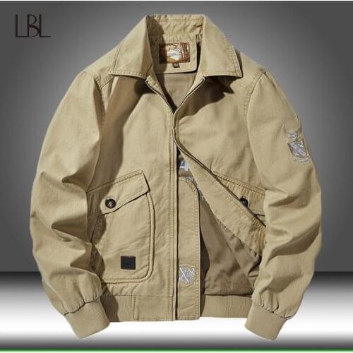 Jackets Men Military Cargo Jackets Tactical Combat Male Coat Pilot Bomber Jackets Casual Air Force Flight Coat Outdoor Outwear