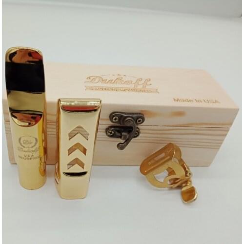 New Tenor Soprano Alto Saxophone Metal Mouthpiece Advanced Gold Plated Mouthpiece Sax Mouth Pieces Size 56789