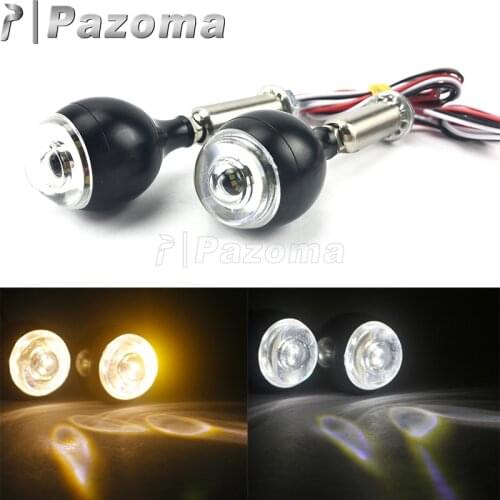 A Pair 12V Motorcycle LED Turn Signal Light Blinker Side Indicator lights For Harley Honda Yamaha Kawasaki Suzuki Motorbikes